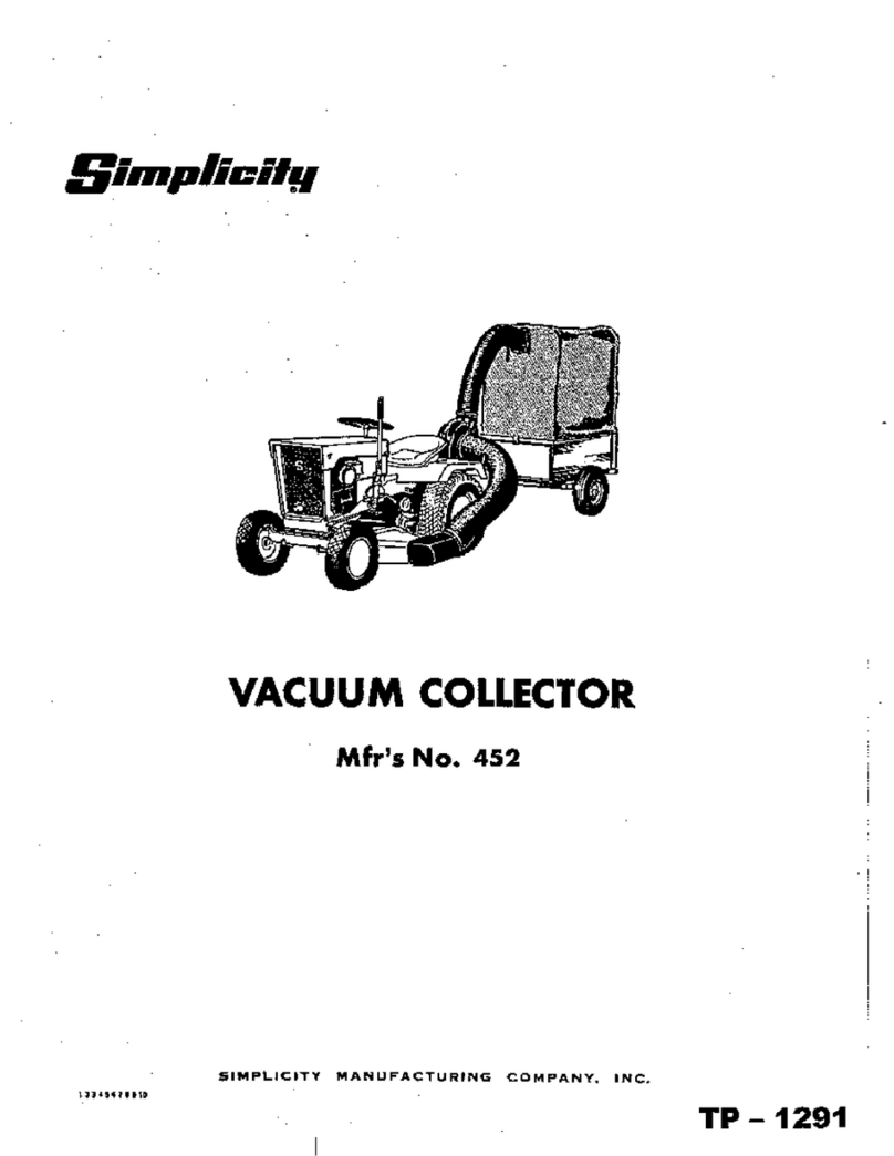 Simplicity TP-1291 owner's manual