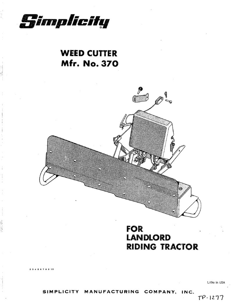 Simplicity 370 User manual Simplicity 370 User manual