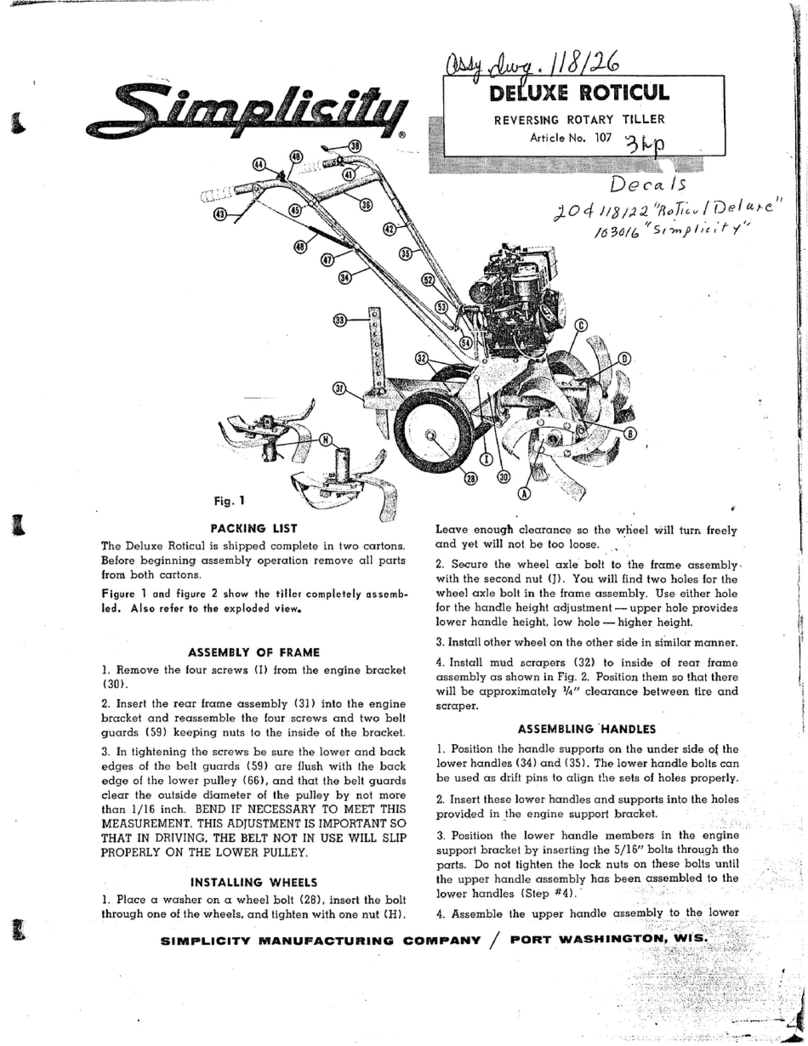 Simplicity Deluxe Roticul 163016 User manual