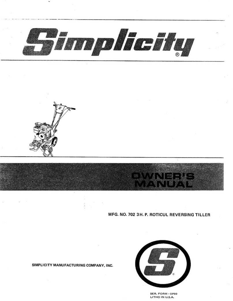 Simplicity 702 User manual Simplicity 702 User manual