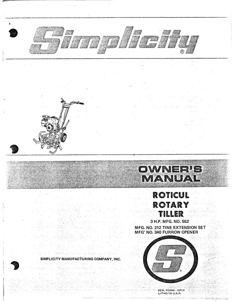 Simplicity 552 User manual Simplicity 552 User manual