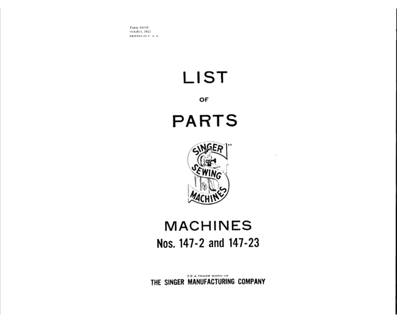 Singer 147-2 parts list