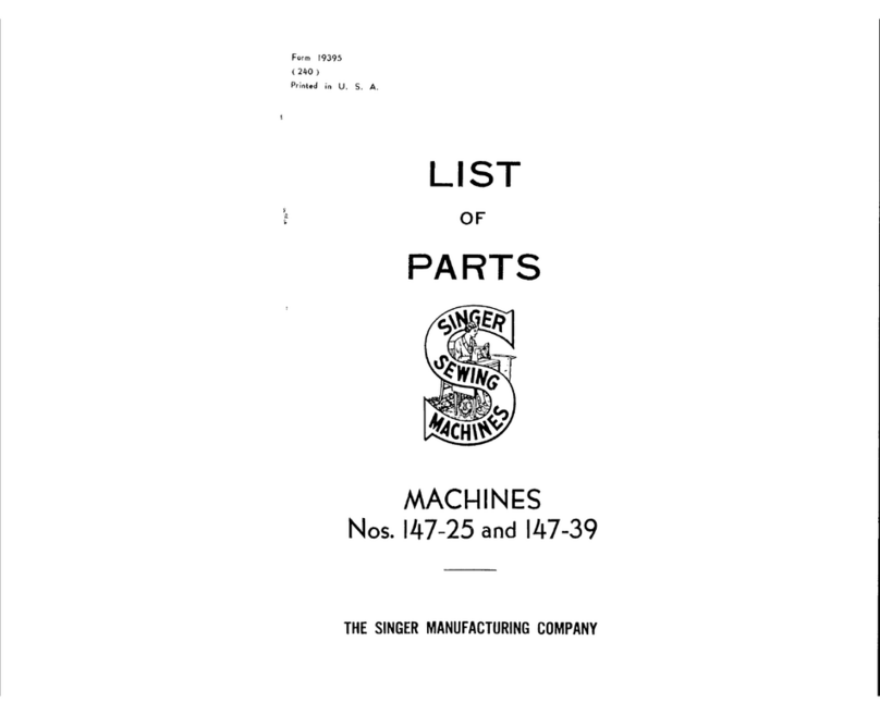Singer 147-25 parts list