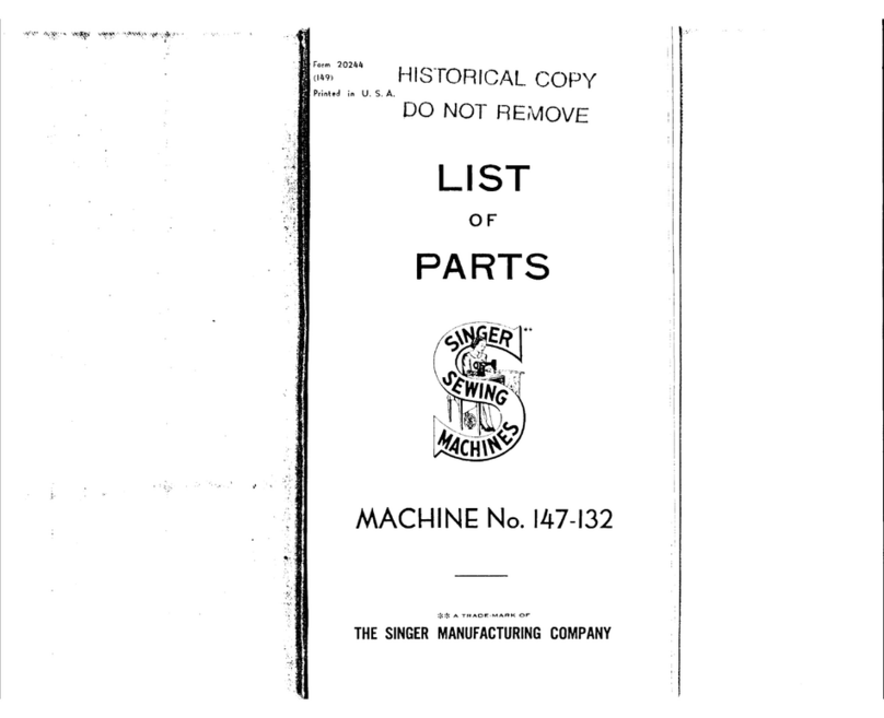 Singer 147-132 parts list