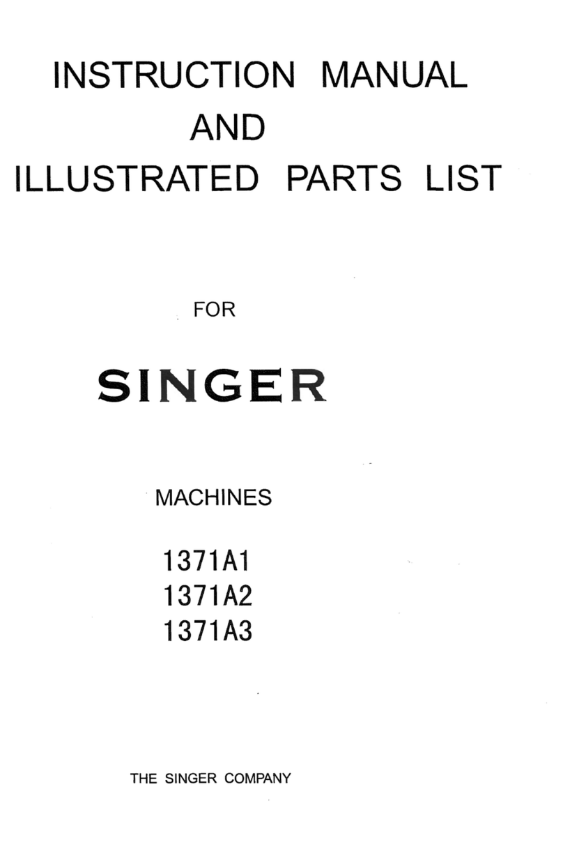 Singer 1371A1 Instruction manual and illustrated parts breakdown