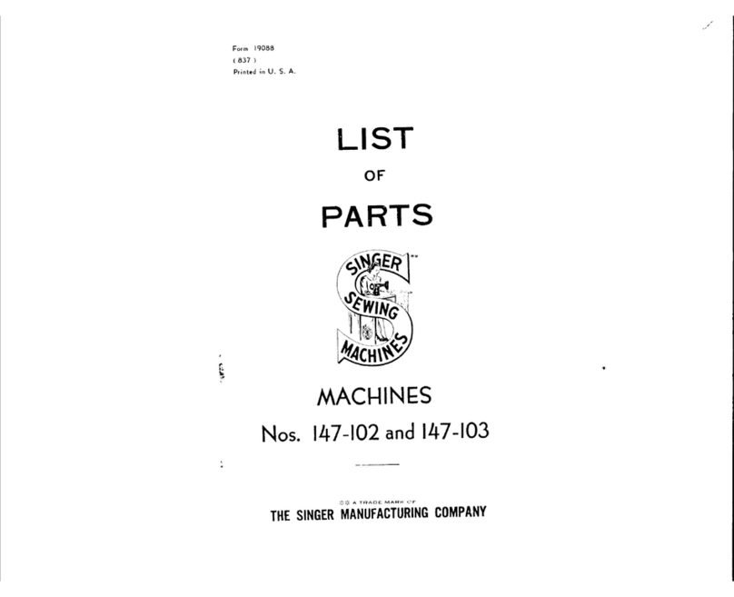 Singer 147-102 User manual Singer 147-102 User manual