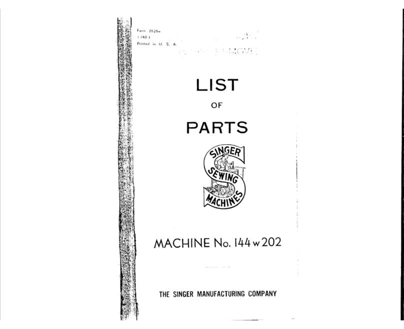 Singer 144W202 User manual