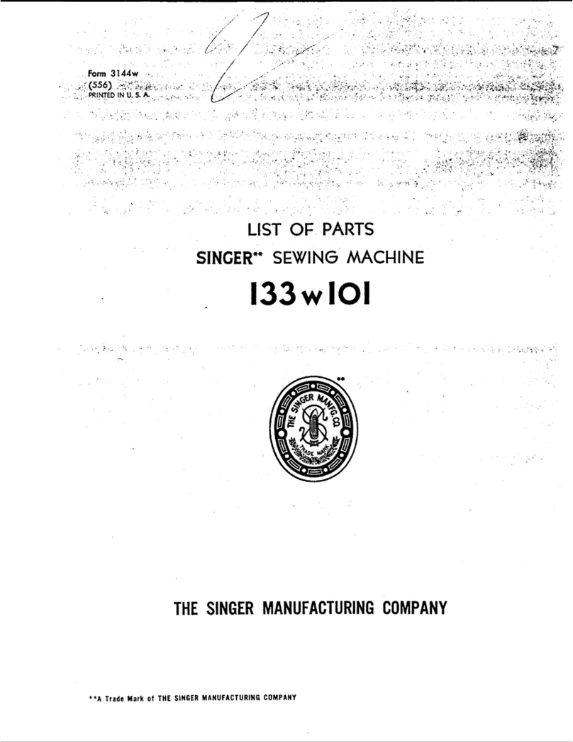 Singer 133W101 parts list
