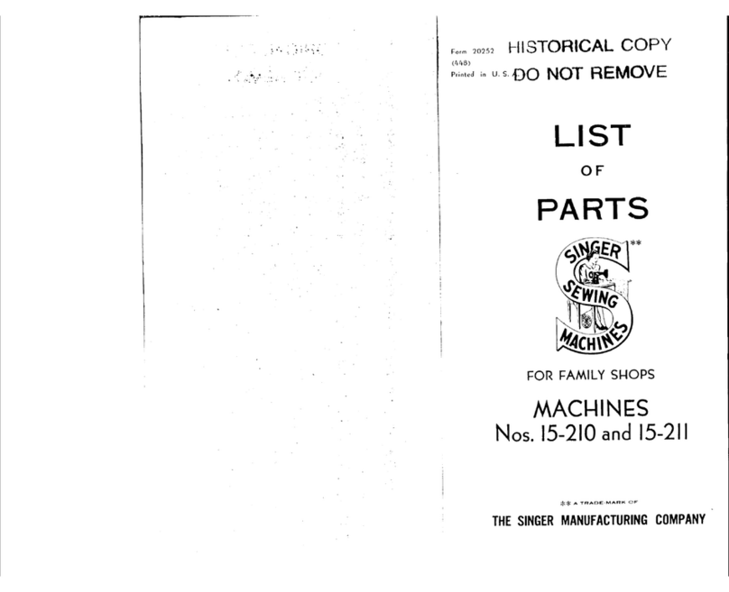 Singer 15-210 parts list