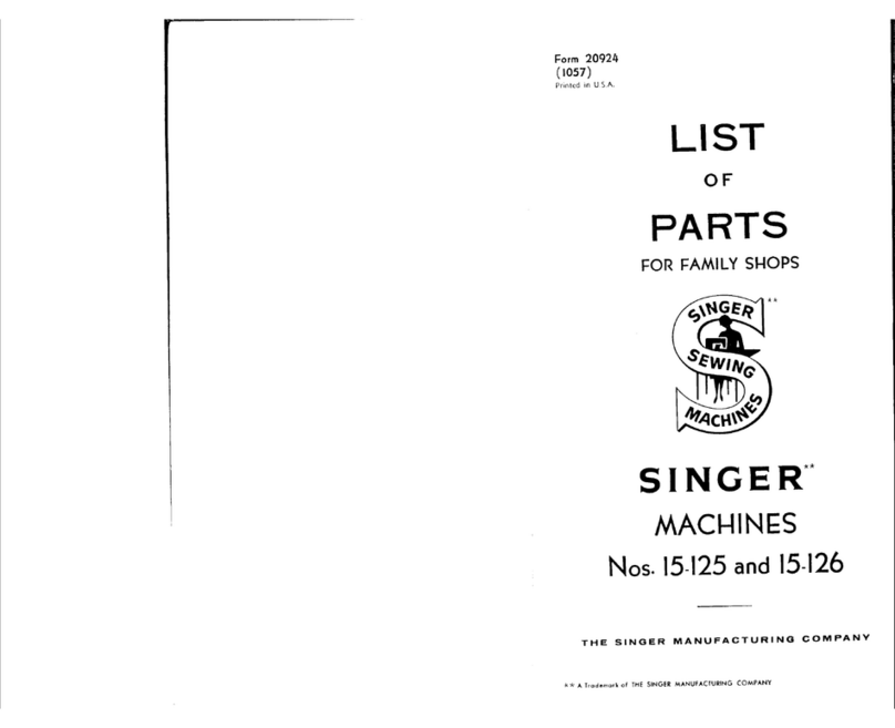 Singer 15-125 parts list