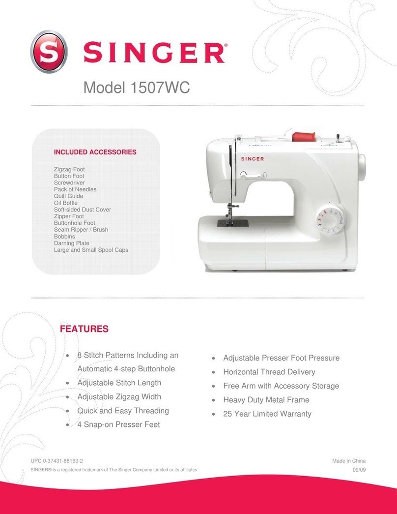 Singer 1507WC Specifications