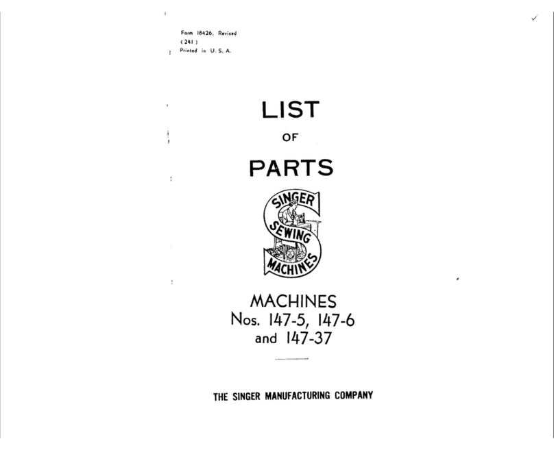 Singer 147-37 parts list