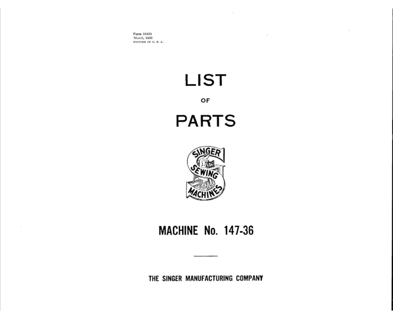 Singer 147-36 parts list