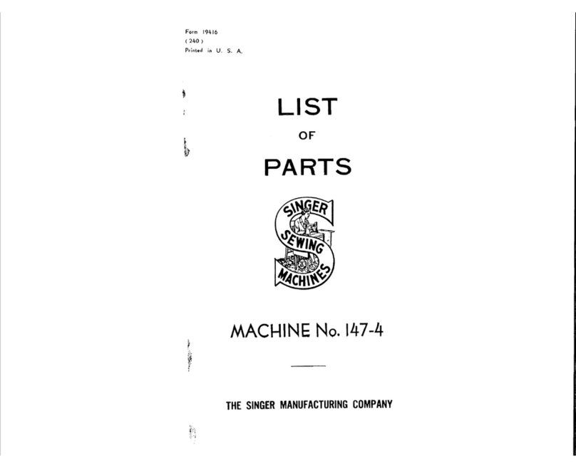 Singer 147-4 User manual Singer 147-4 User manual