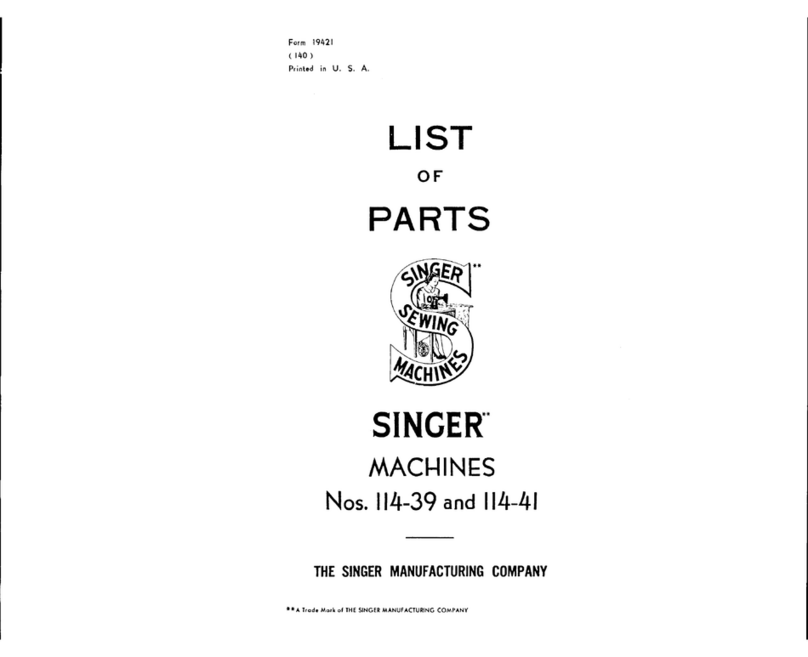 Singer 114-39 User manual