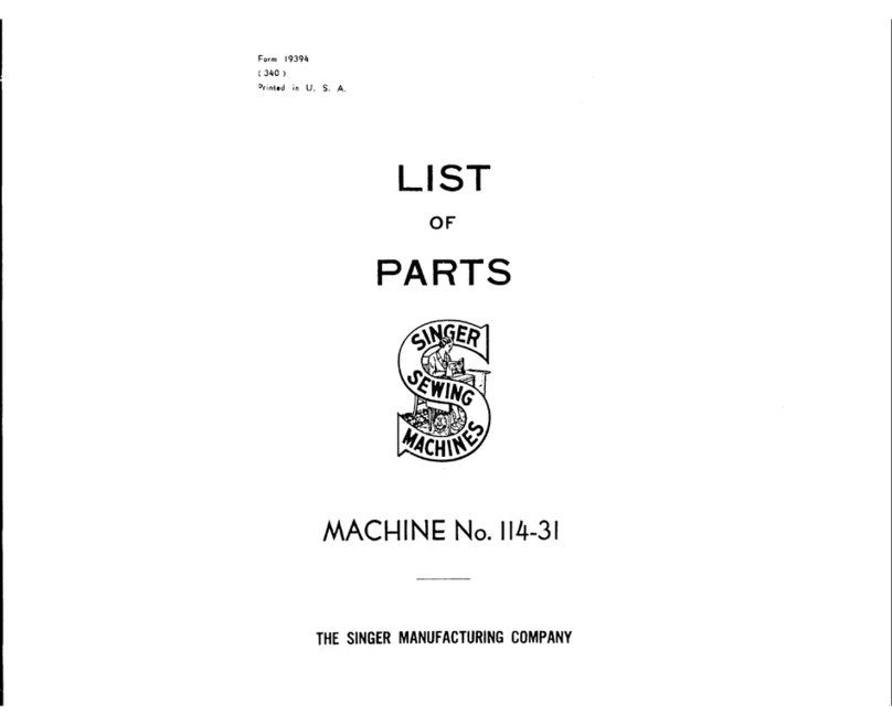 Singer 114-31 parts list
