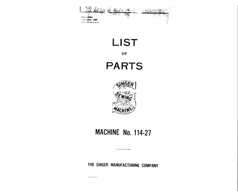 Singer 114-27 parts list