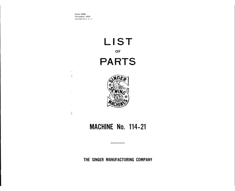 Singer 114-21 User manual