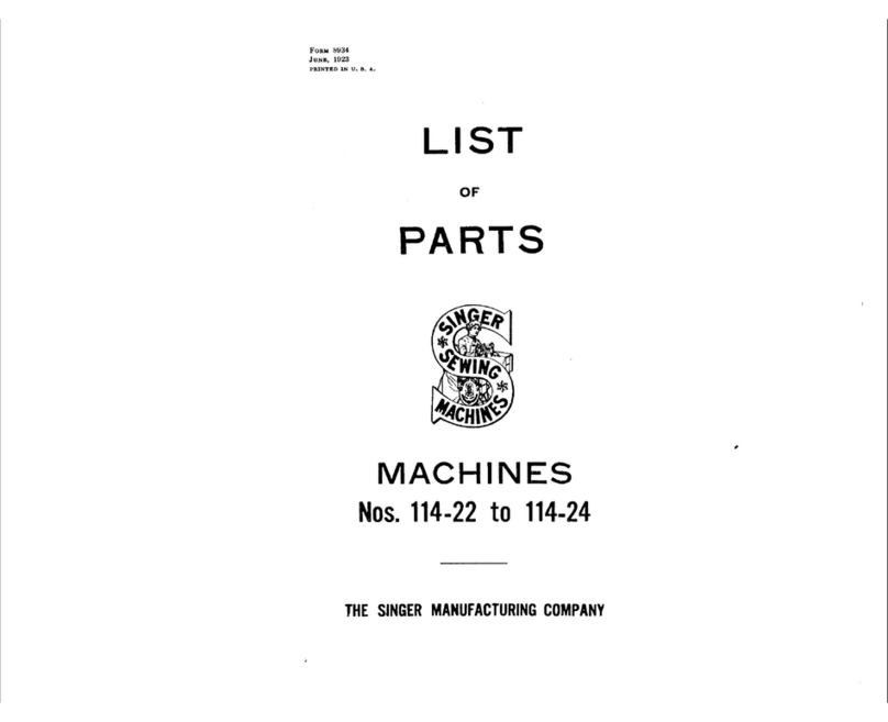 Singer 114-22 User manual Singer 114-22 User manual