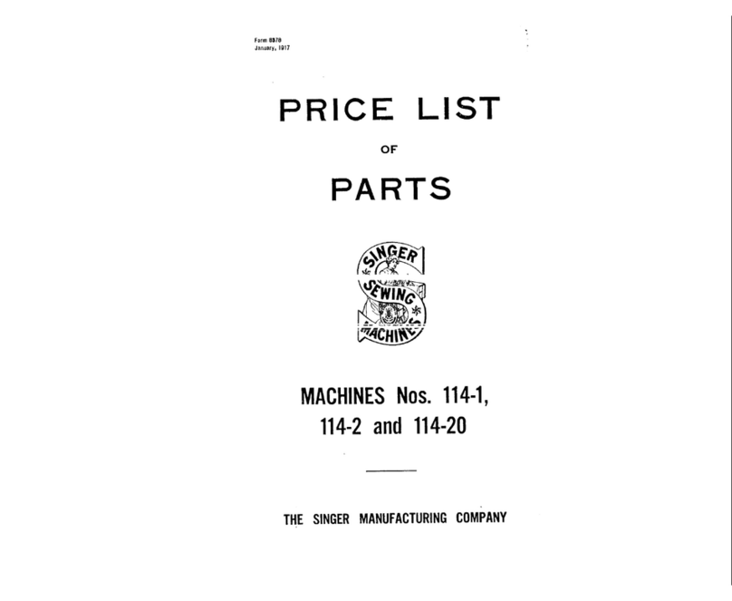 Singer 114-1 parts list