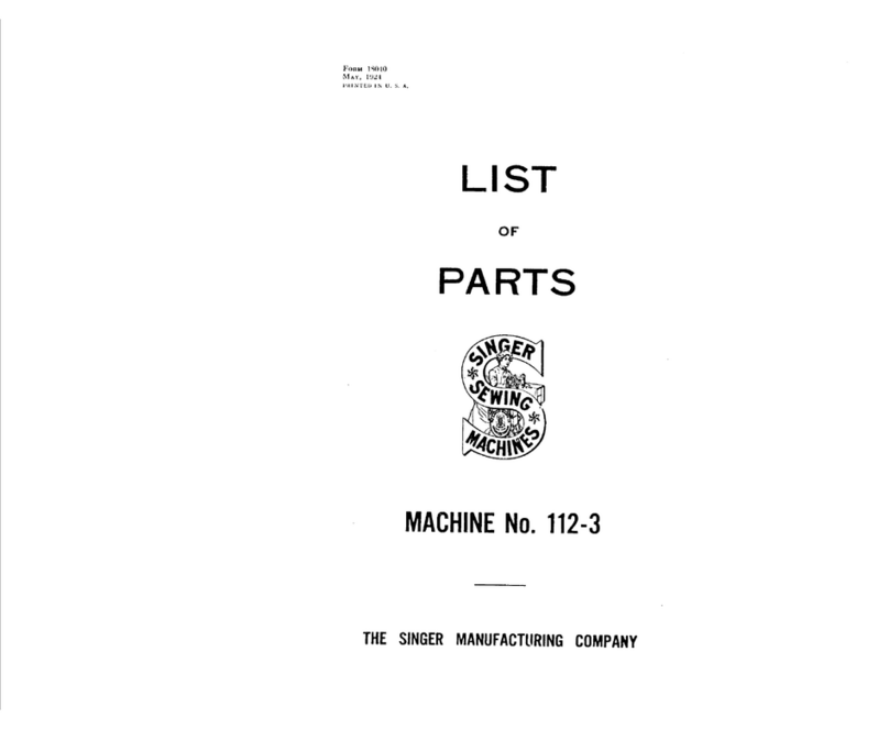 Singer 112-3 User manual