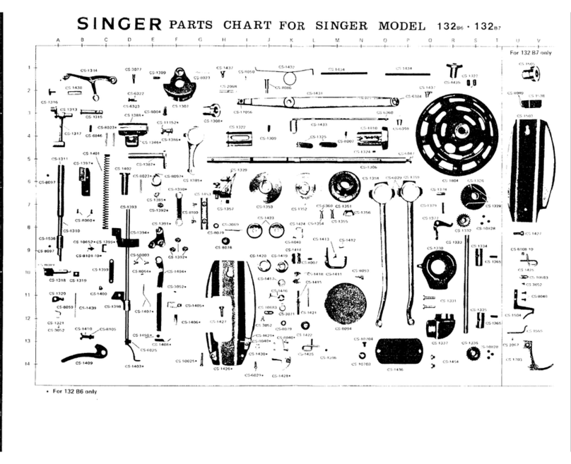 Singer 132B6 parts manual