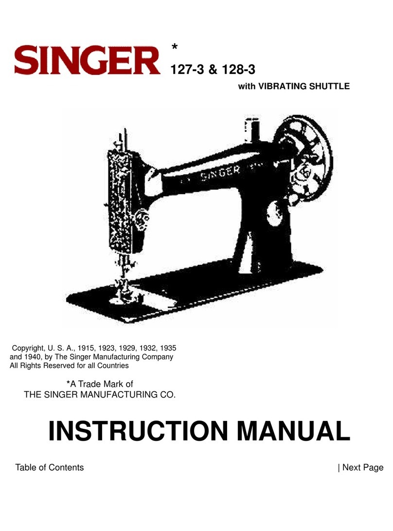 Singer 127-3 & 128-3 instruction manual