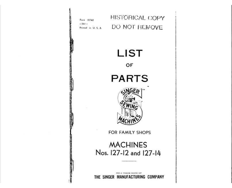 Singer 127-14 parts list