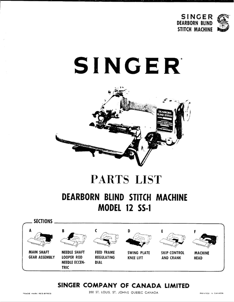 Singer 12SS-1 User manual