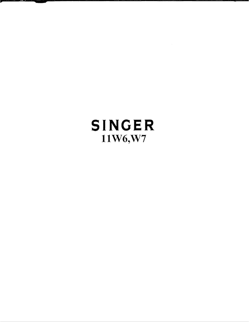 Singer 11W6 User manual Singer 11W6 User manual