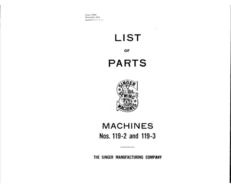 Singer 119-3 parts list