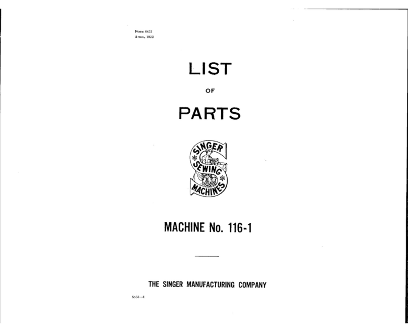 Singer 116-1 parts list