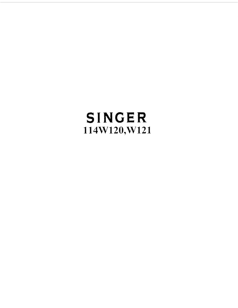 Singer 114W121 Installation and operation manual Singer 114W121 Installation and operation manual
