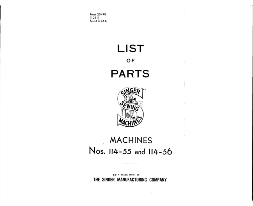 Singer 114-55 parts list