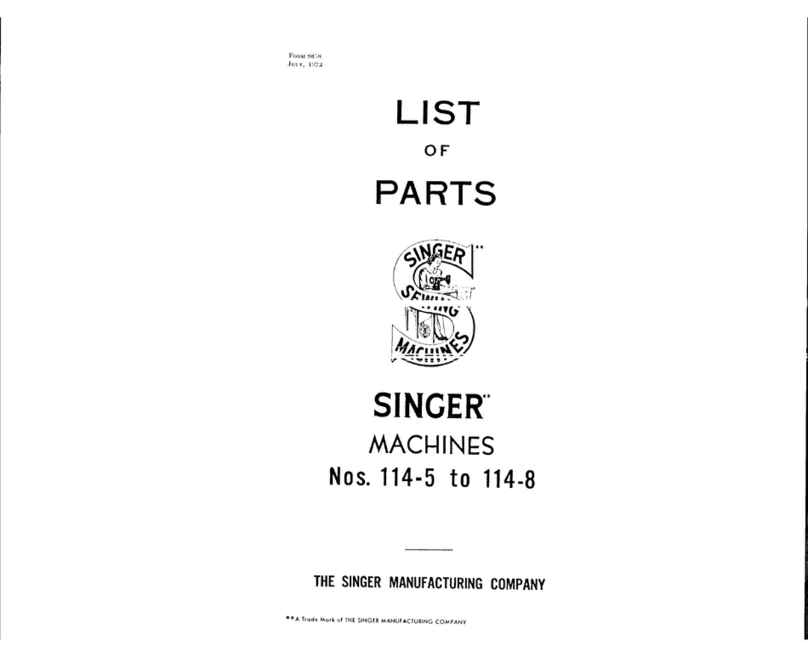Singer 114-5 parts list