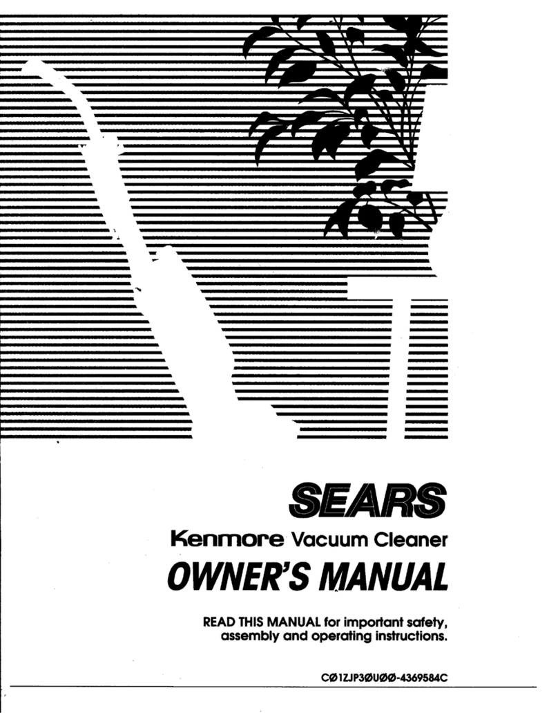 Kenmore Vacuum Cleaner User manual