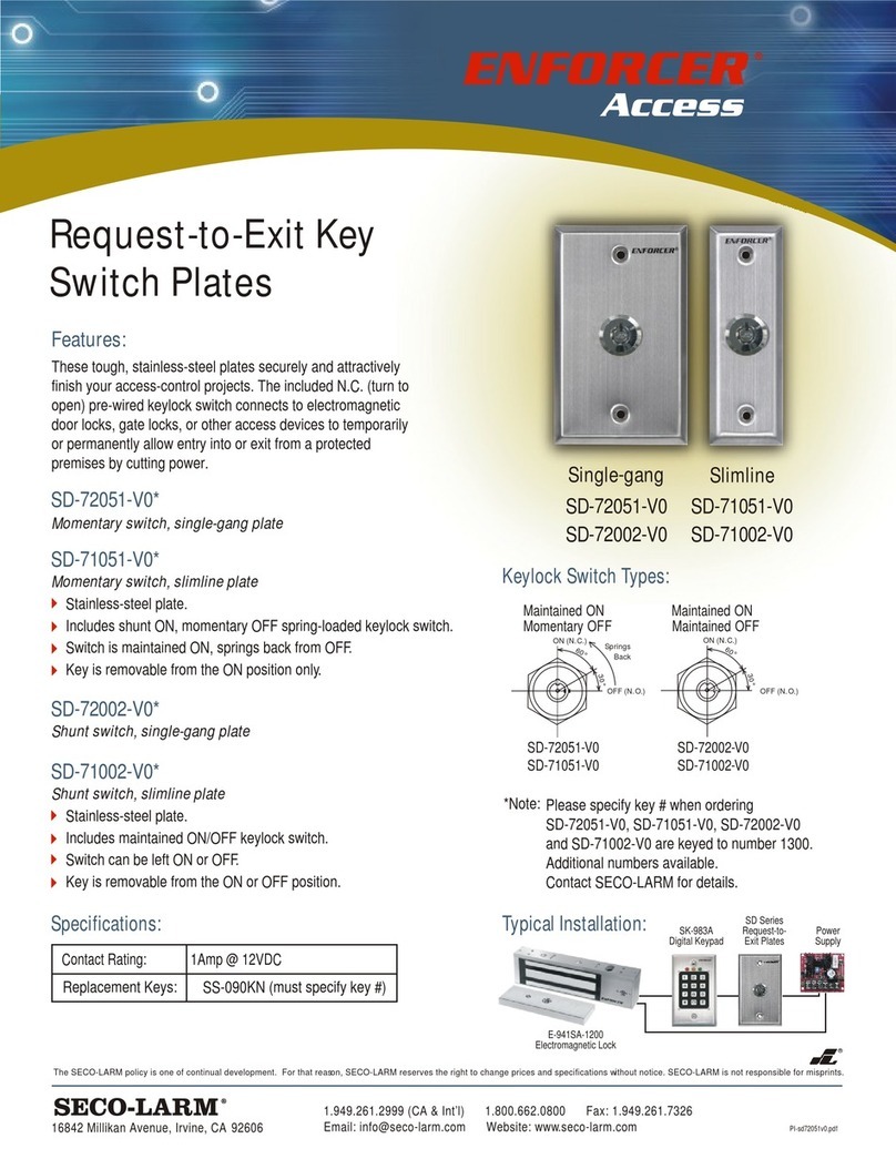 ENFORCER Enforcer Access SD-71002-V0 User manual