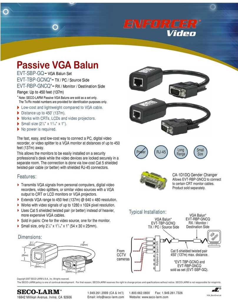 ENFORCER ENFORCER EVT-SBP-GQ User manual