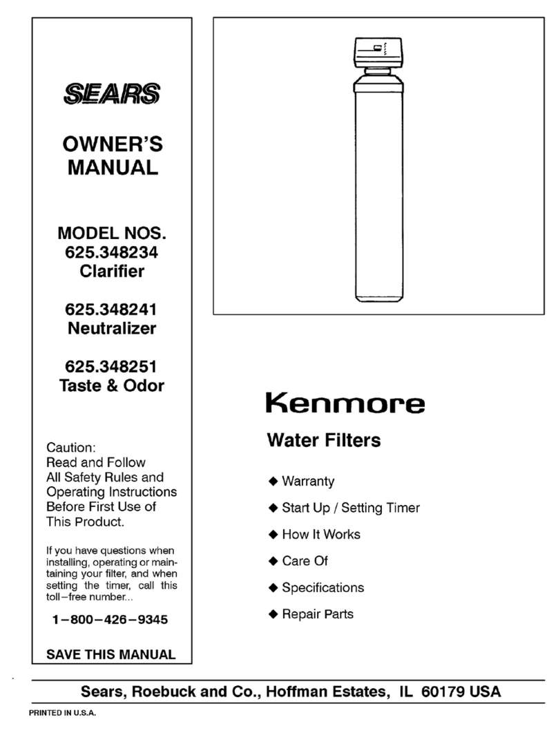 Kenmore 625.348234 owner's manual