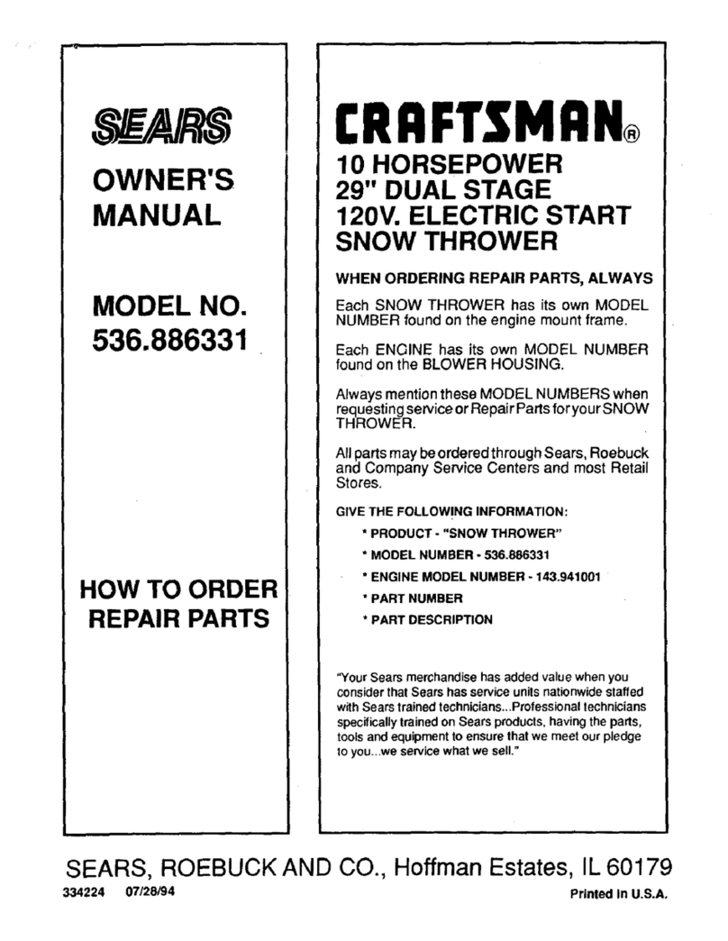 Craftsman 536.886331 owner's manual