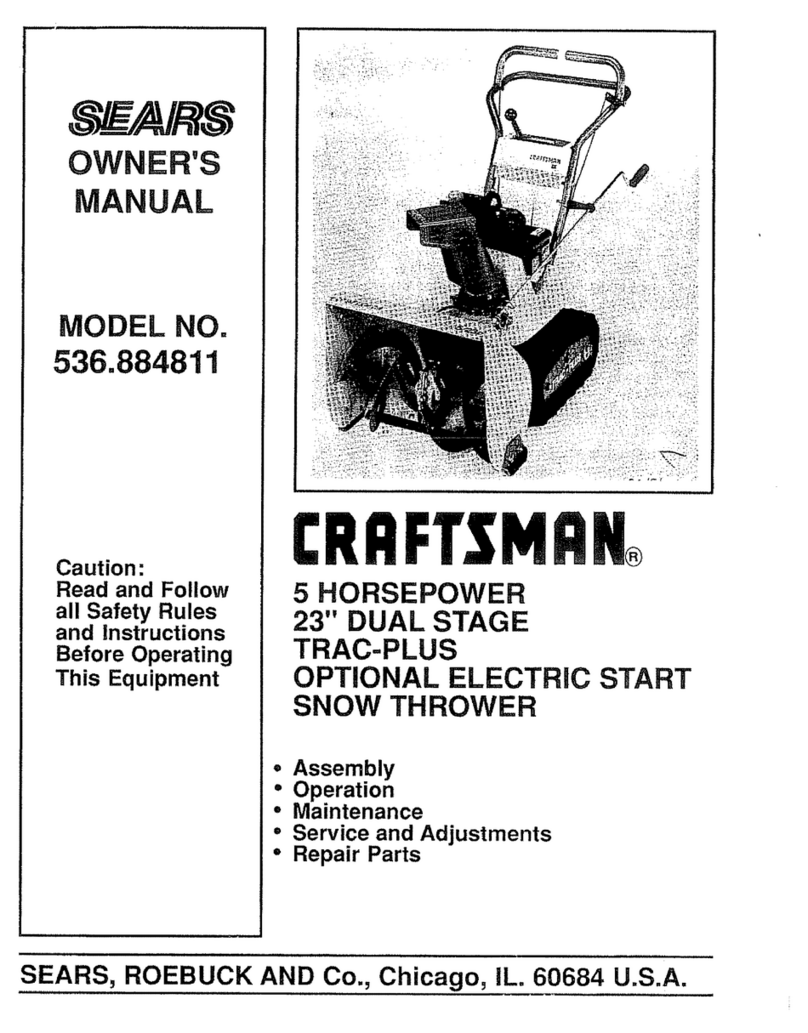 Craftsman 536.884811 owner's manual
