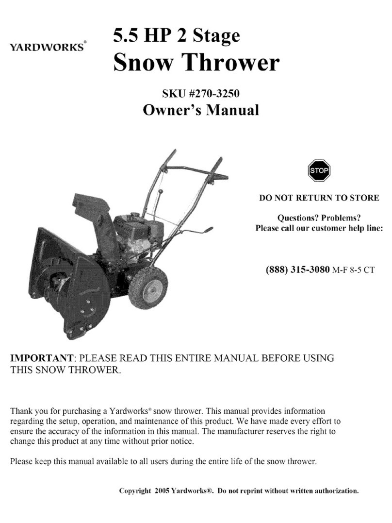 Yard Works 270-3250 owner's manual