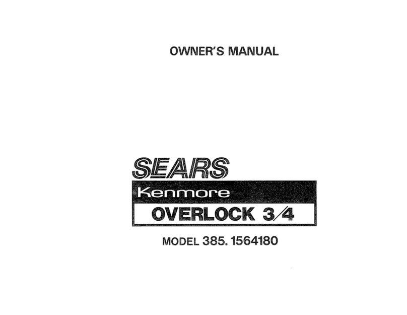 Kenmore OVERLOCK 385. 564180 owner's manual