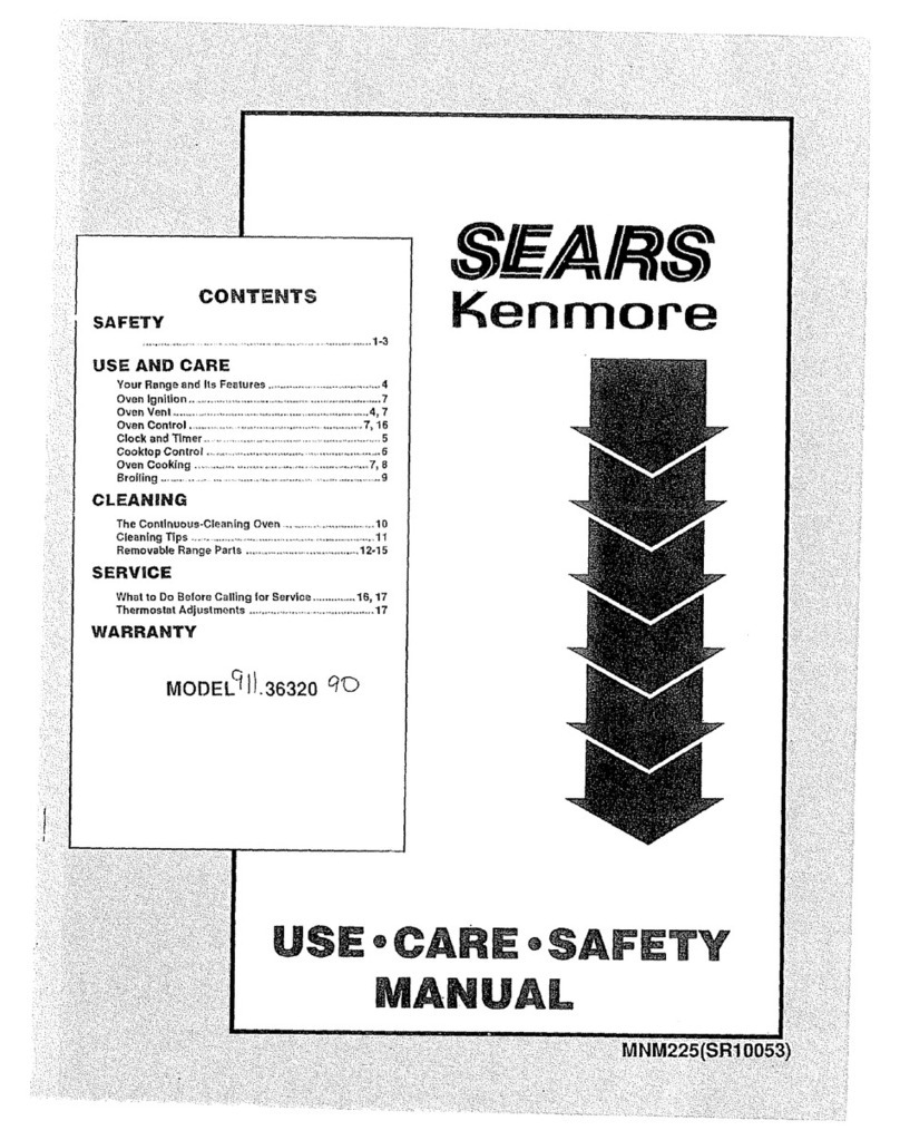Kenmore KENMORE 911.363209 User manual