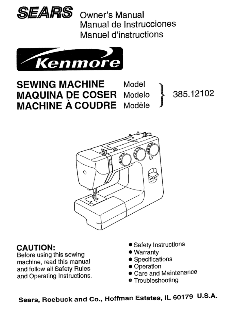 Kenmore 385.12102 owner's manual