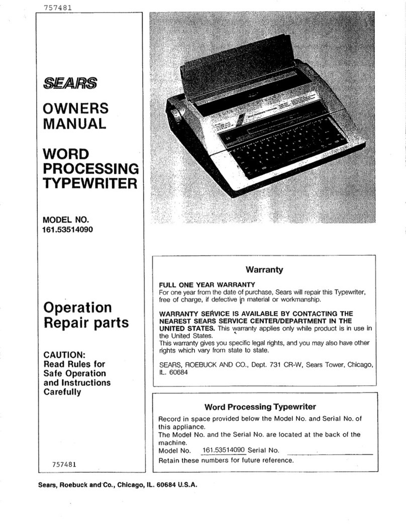 Sears 90 owner's manual