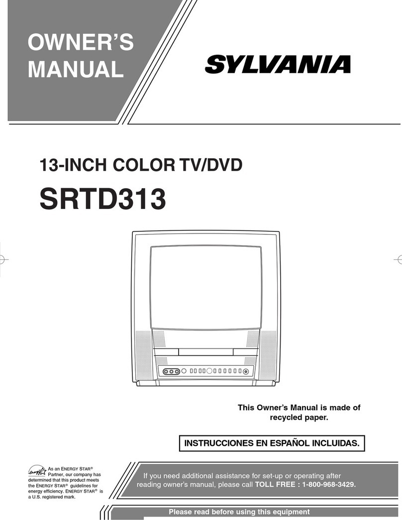 Sylvania SRTD313 owner's manual