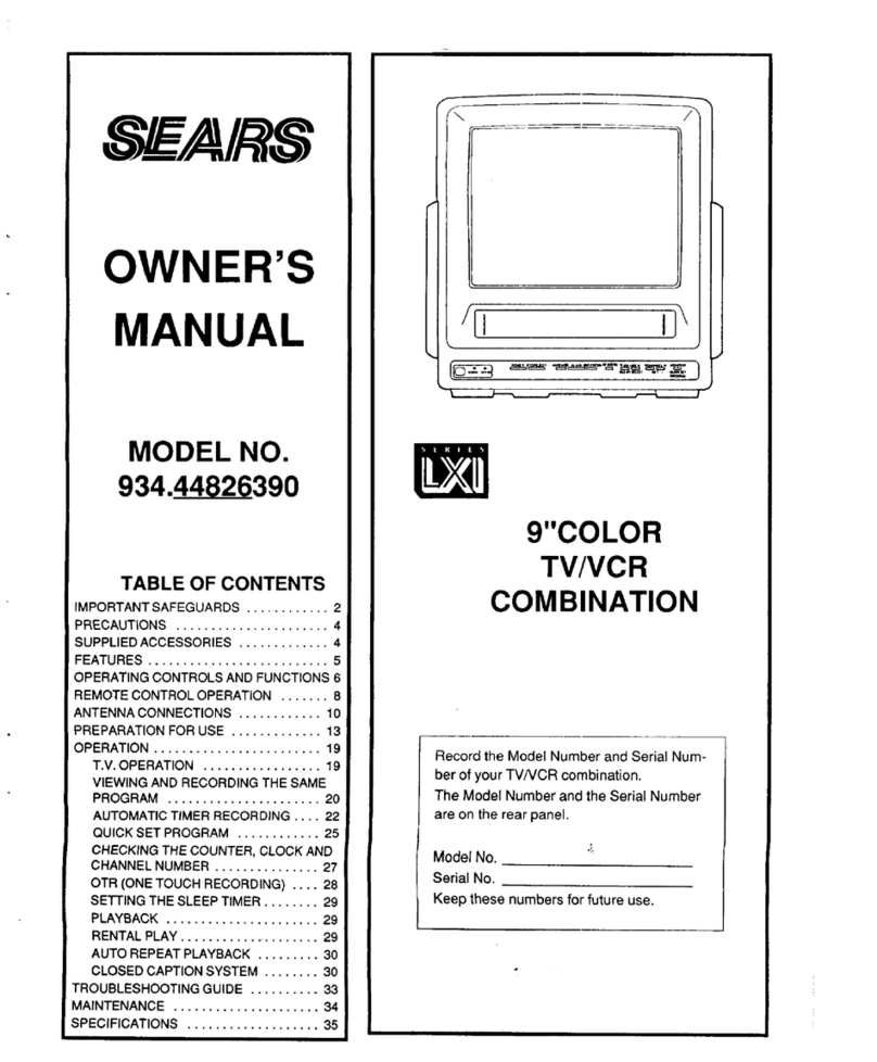 Sears 934.4482639 owner's manual