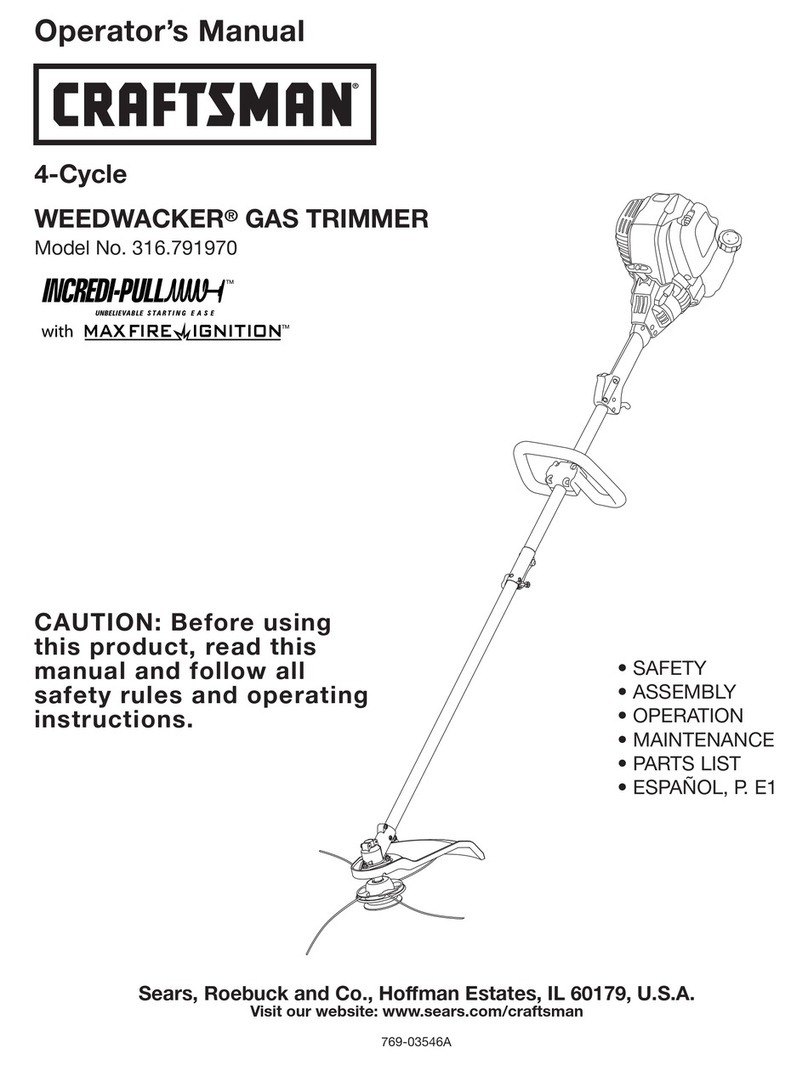 Craftsman Weedwacker 316.79197 User manual