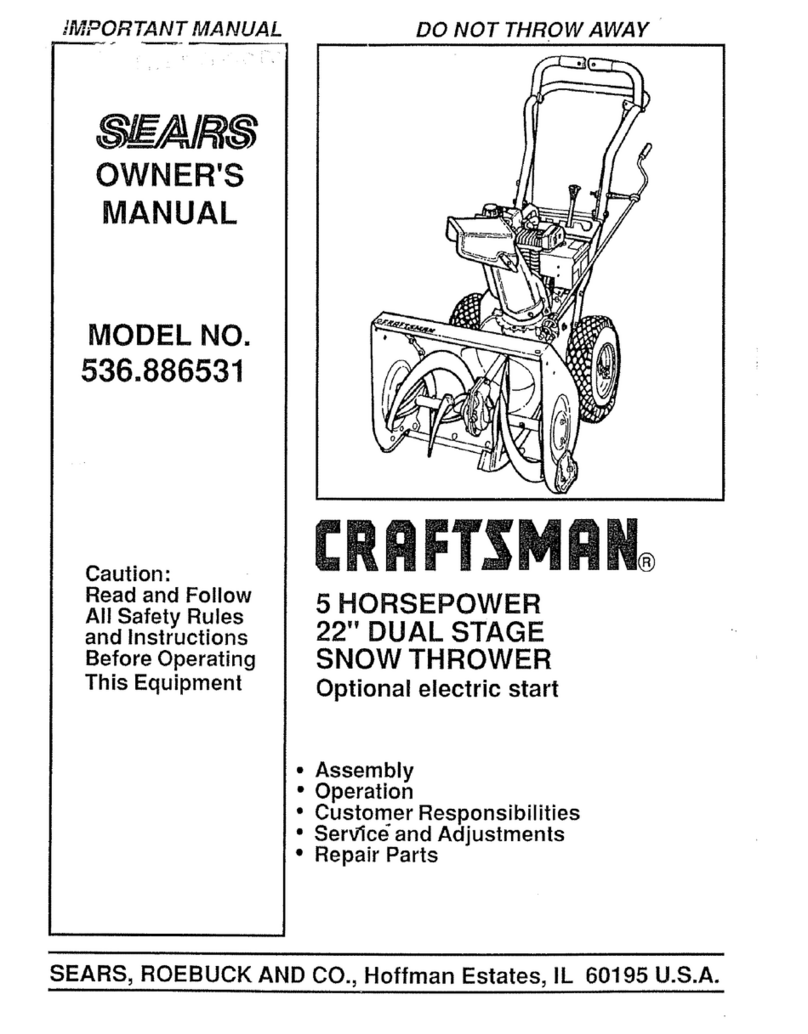 Craftsman Craftsman 536.886531 owner's manual